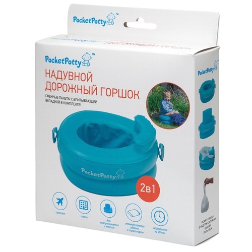 Дорожный надувной горшок PocketPotty 